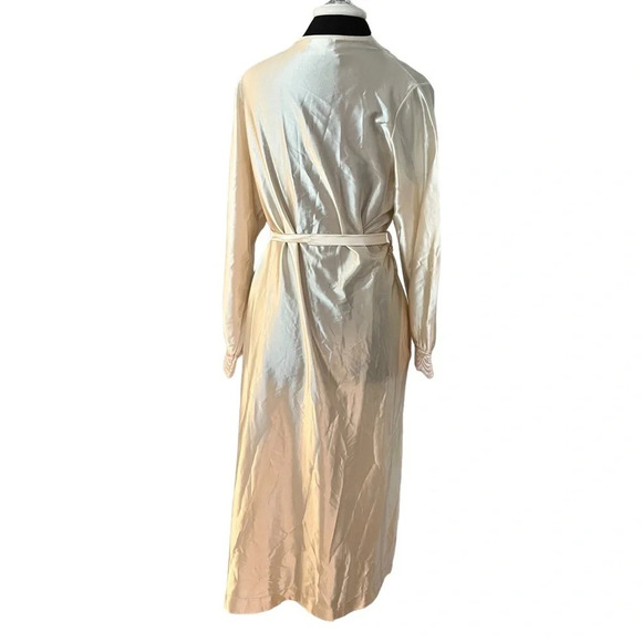 Vintage Anne Leslie Light Peach 1970s Robe Made in USA Medium - Picture 3 of 7